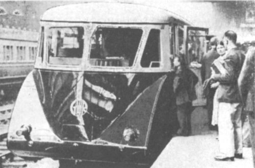 Railcar No. 2 at Snow Hill on test run 7 July 1934