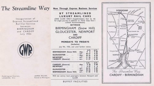 Page 1 of 'the streamline way' brochure
