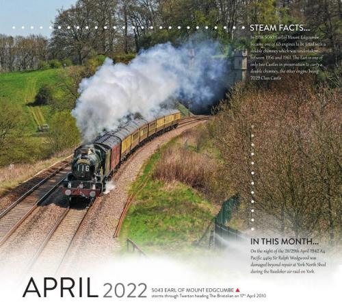 April 2022 calendar image